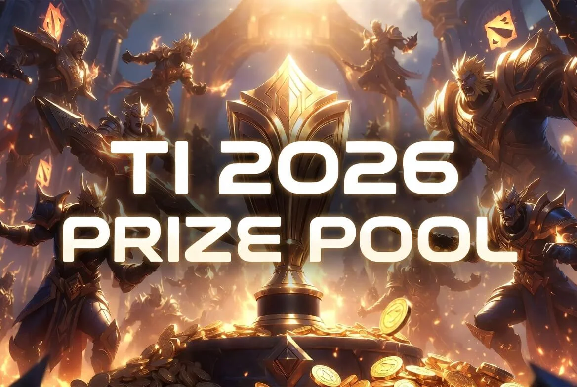 TI 2026 prize pool figure and Dota 2 prize history